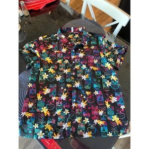 Hawaiian Shirt sz l/xl fun bright tiki